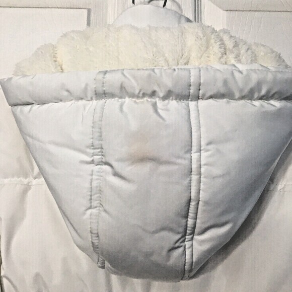 NY Jets Official Logo Quilted Womens S Puffer Jacket Faux Fur Lining Hood Zip - Picture 10 of 11